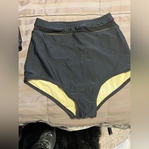 High waisted pole/dance/swim wear shorts